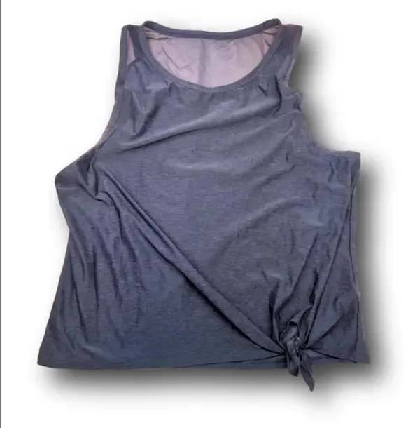 Women's Reebok Tank Top XL Blue Gray Sleeveless - Picture 1 of 5